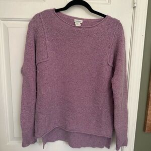 Sundance Lavender Crew Neck Lambs Wool Sweater
